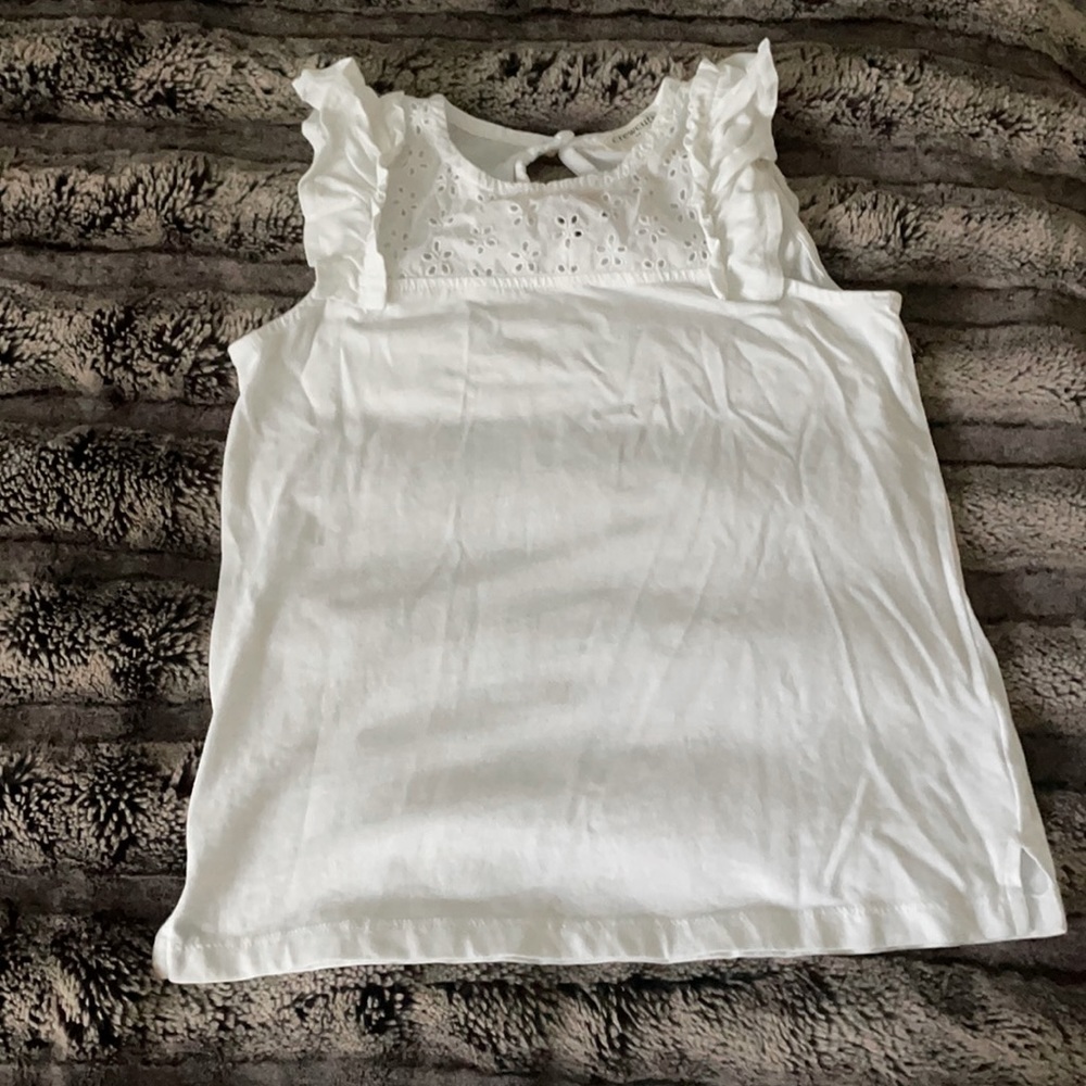 J.Crew Crewcuts Eyelet Top Girls Size 8